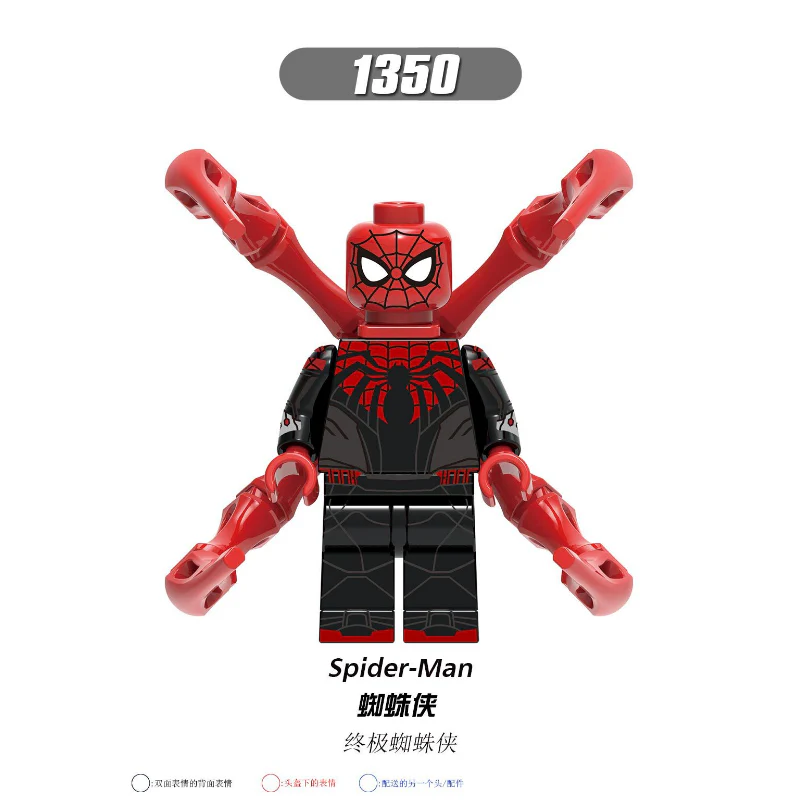 X0268 Superhero Series Dr. Lizard Fire Element Wind Element Minifigures - Image 7