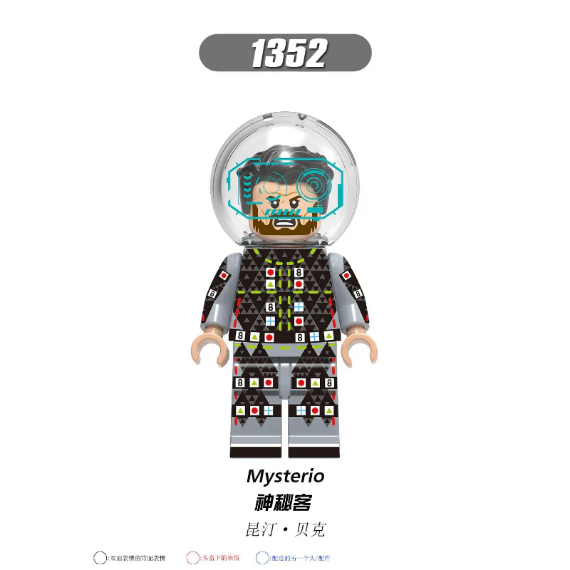 X0268 Superhero Series Dr. Lizard Fire Element Wind Element Minifigures - Image 9