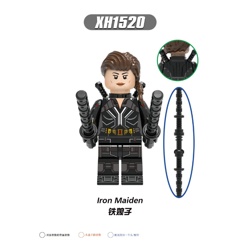 X0289 superhero series black widow iron lady minifigures - Image 5