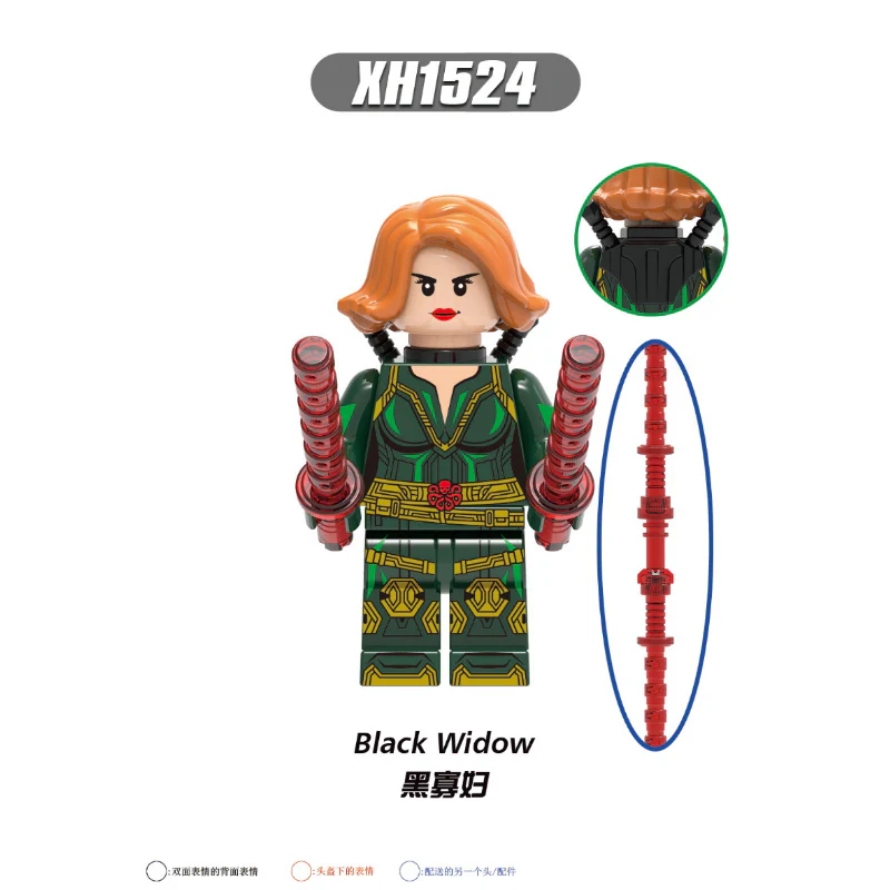 X0289 superhero series black widow iron lady minifigures - Image 9