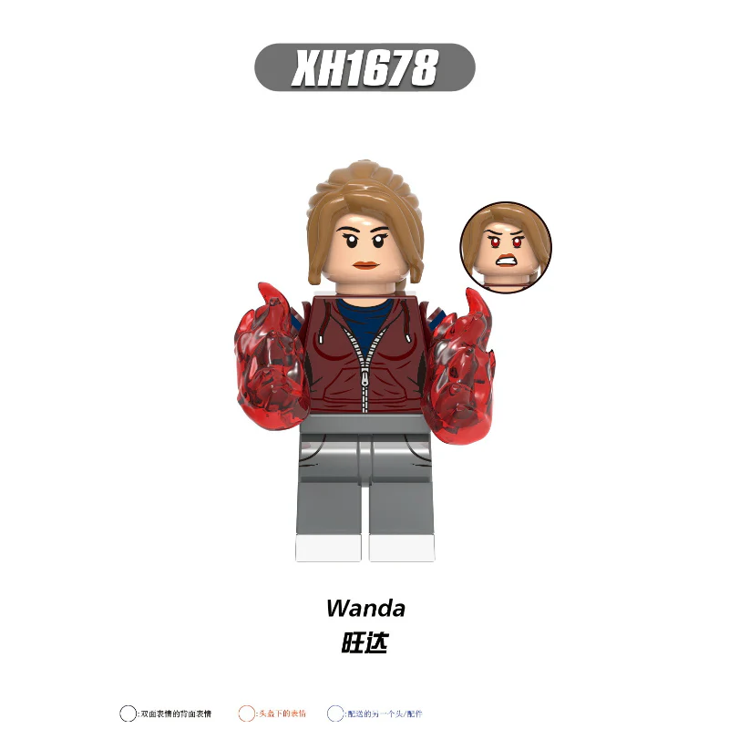 X0309 superhero series avengers billy wanda tommy  minifigures - Image 5