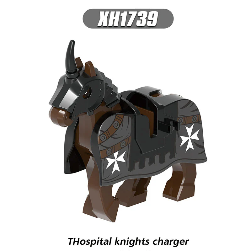 X0317 Medieval Series War Horse Mount Minifigures - Image 3
