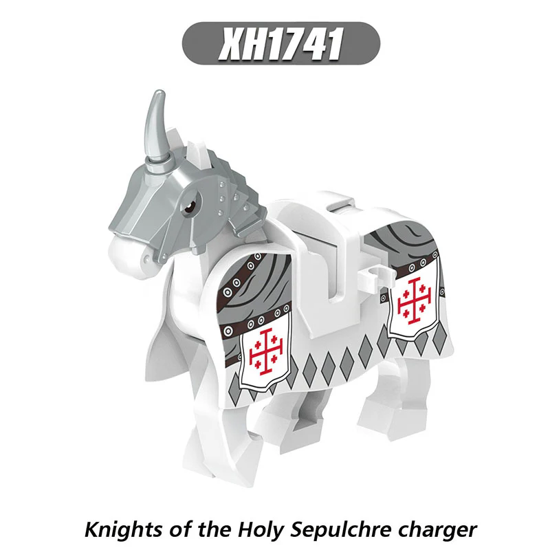 X0317 Medieval Series War Horse Mount Minifigures - Image 4