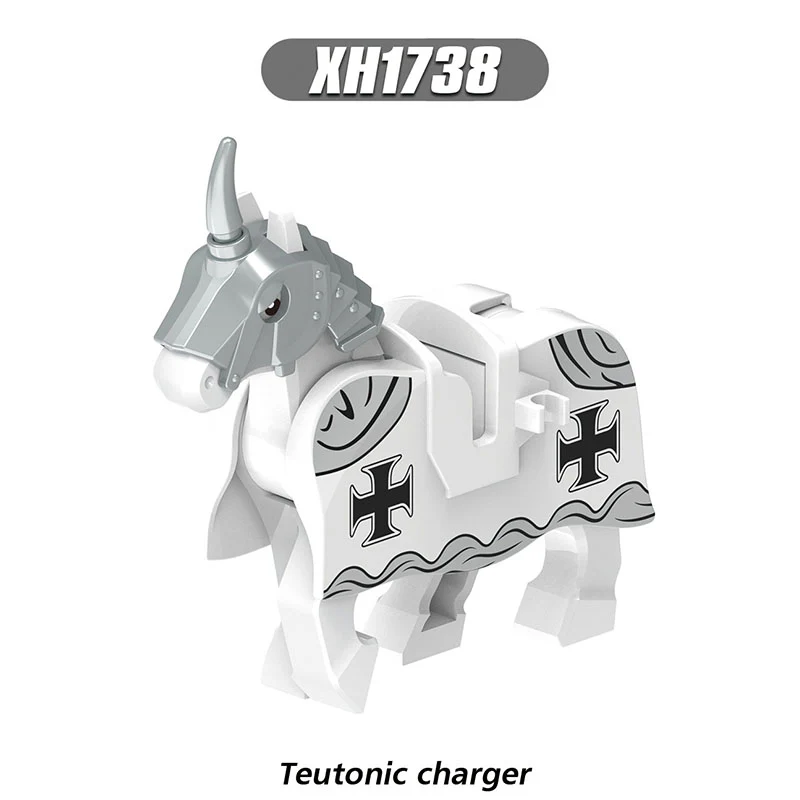 X0317 Medieval Series War Horse Mount Minifigures - Image 5