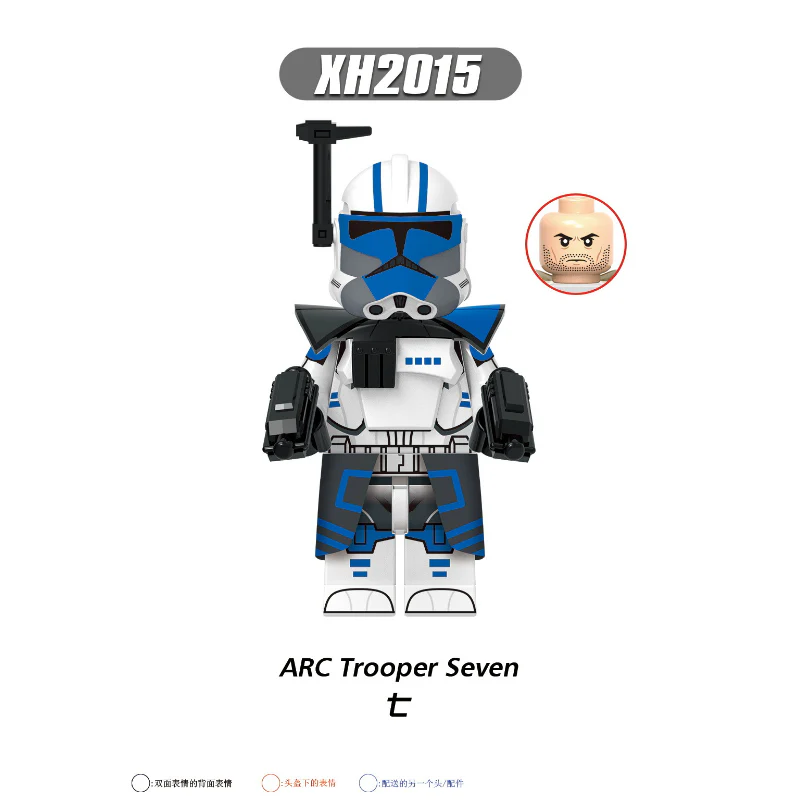 X0350 Star Wars Series Dredd Captain Alpha Minifigures - Image 3