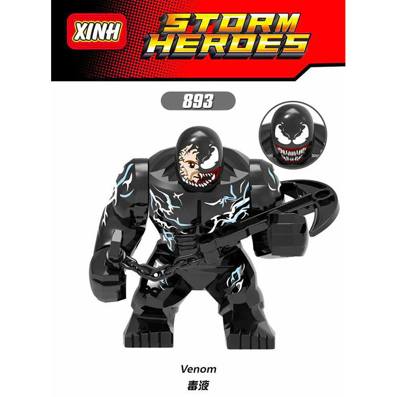 X888 X891 X892 X893 X1047-1049 superhero series venom big minifigures - Image 11