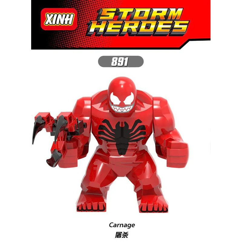 X888 X891 X892 X893 X1047-1049 superhero series venom big minifigures - Image 6