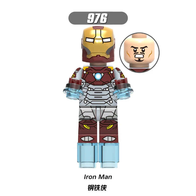 XH0221 superhero series Ghost Rider Spiderman minifigures - Image 5