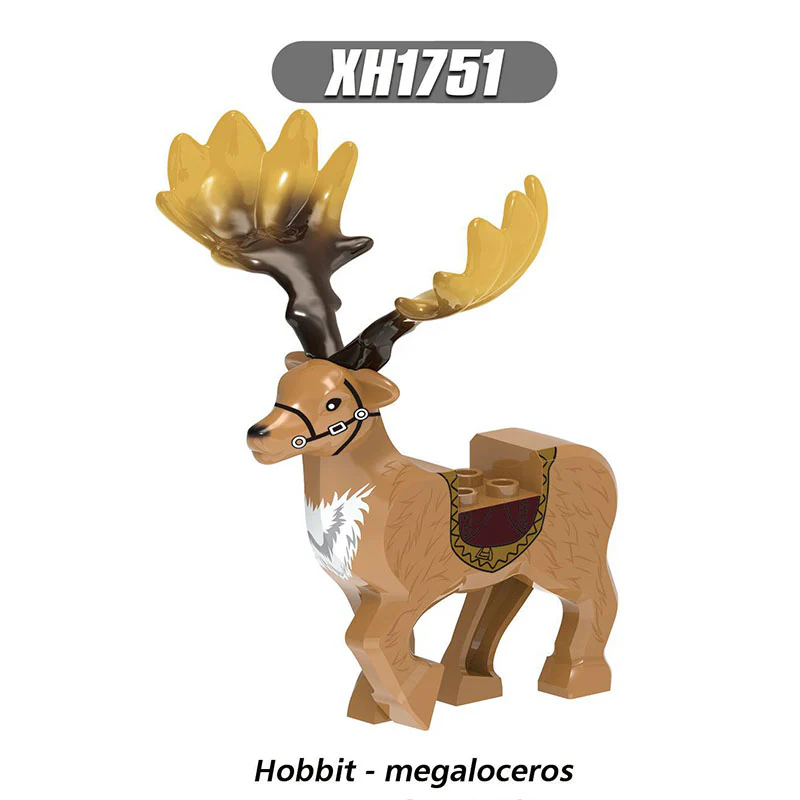 XH1751 XH1752 Hobbit Horned Deer Elf Mount minifigures - Image 3