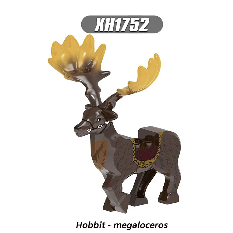 XH1751 XH1752 Hobbit Horned Deer Elf Mount minifigures - Image 5