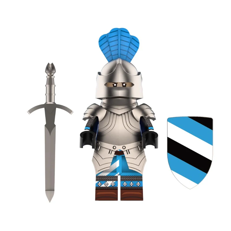 YL001 YL002 Medieval England French Noble Knights Minifigures - Image 2
