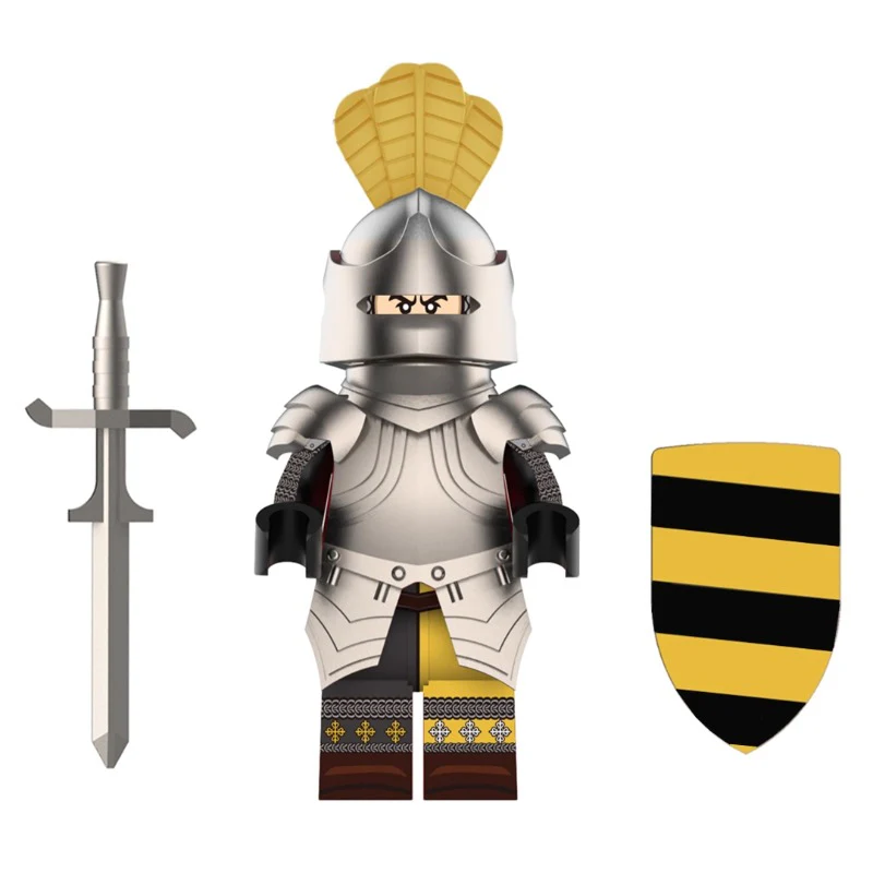 YL003-004 Medieval Holy Roman Burgundian Noble Knights Minifigures - Image 2