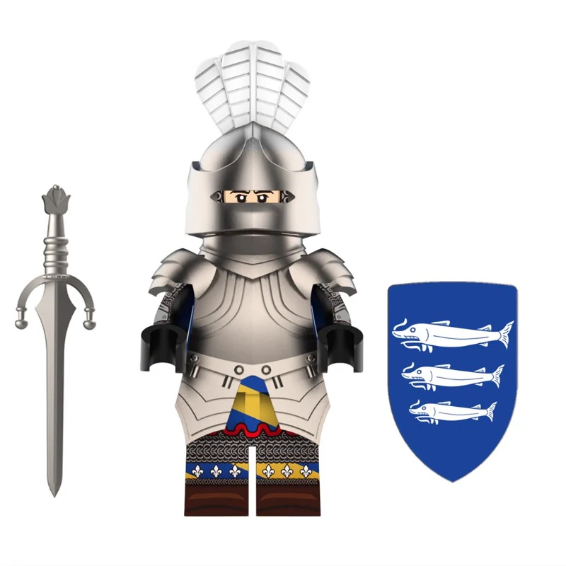 YL003-004 Medieval Holy Roman Burgundian Noble Knights Minifigures - Image 3