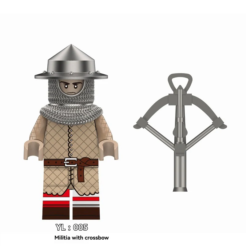 YL005-006 Medieval Crossbow Militia Town Guard Minifigures - Image 2