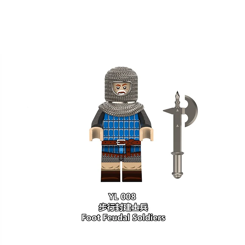 YL007-008 Medieval Farm Militia Minifigures - Image 3