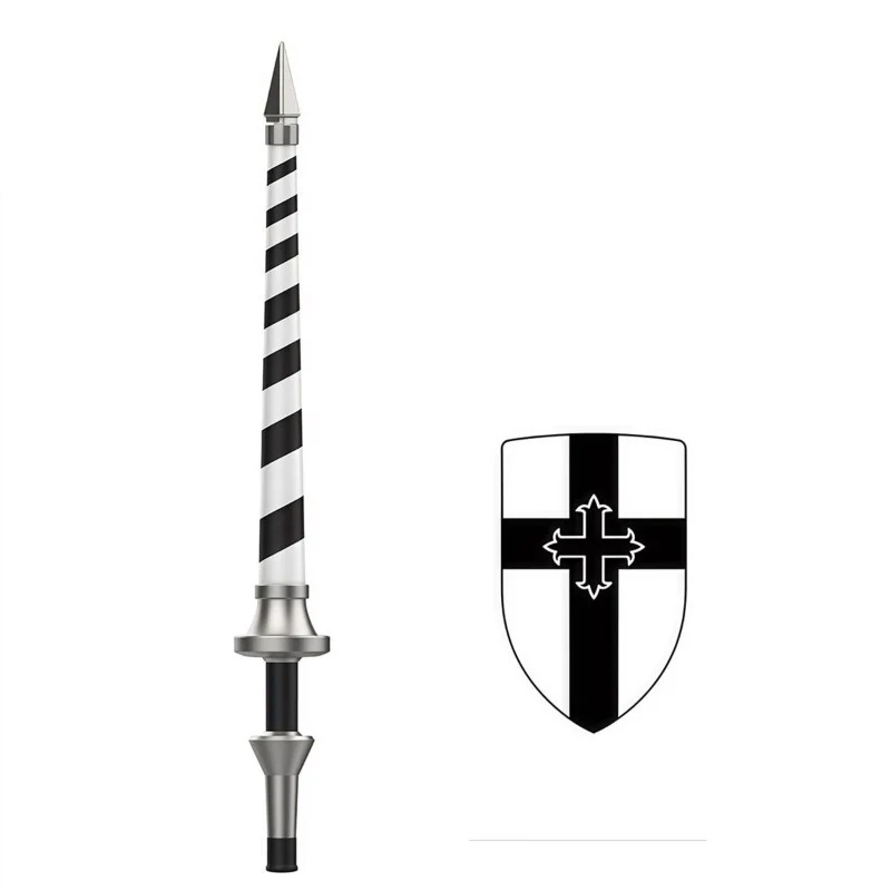 YL101-YL104 Medieval Templar Teutonic Knight Lance Shield Minifigures - Image 3