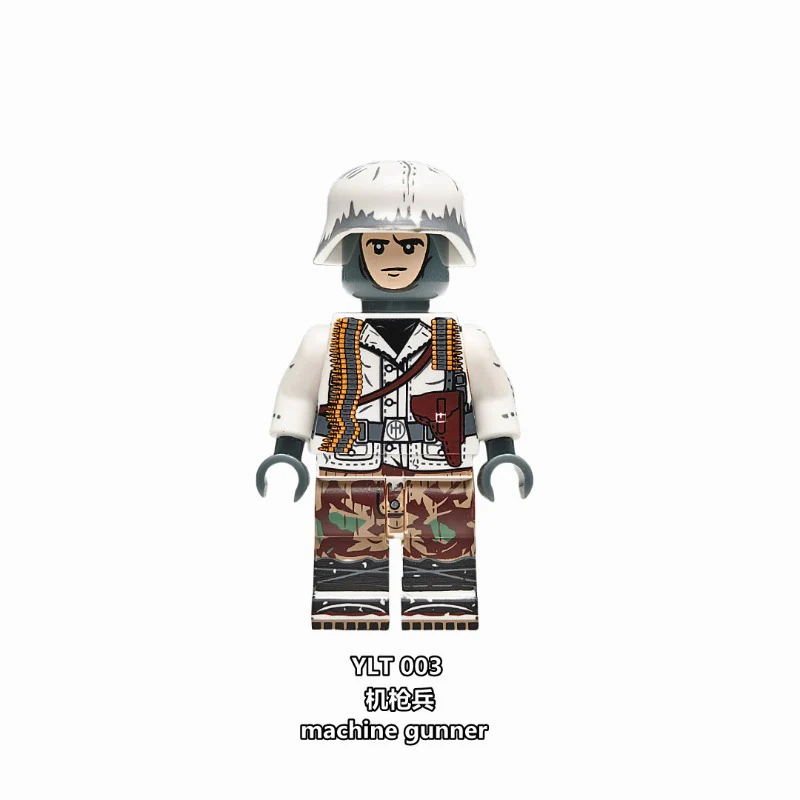 YLT001-004 German military in the snow Minifigures - Image 4
