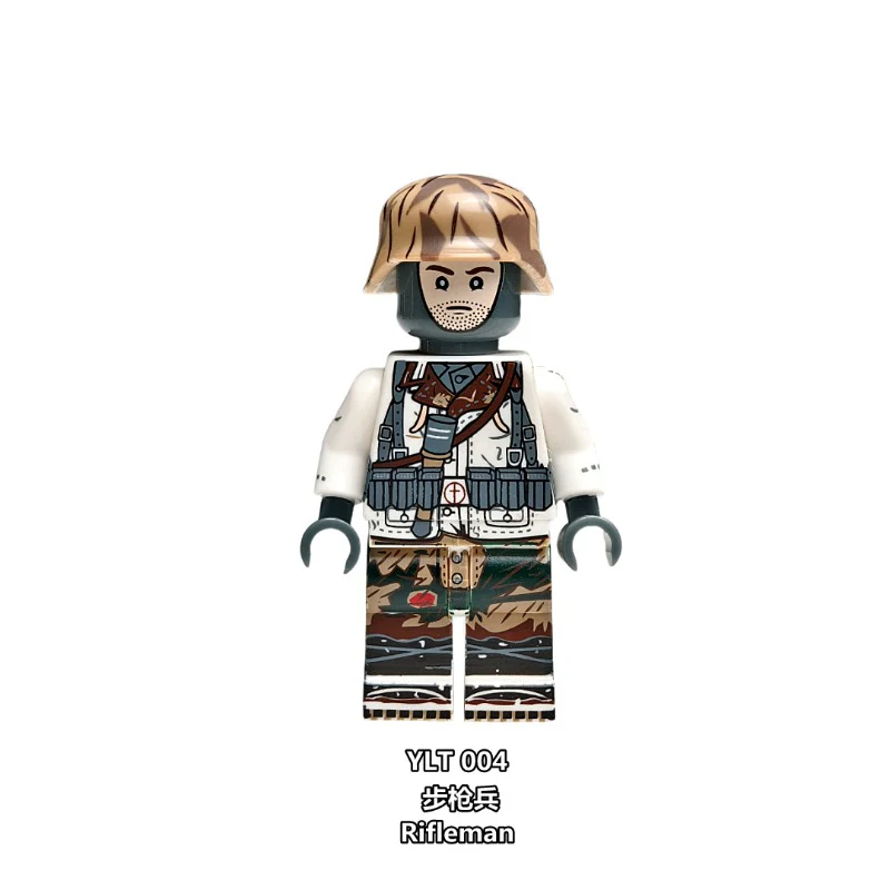 YLT001-004 German military in the snow Minifigures - Image 5