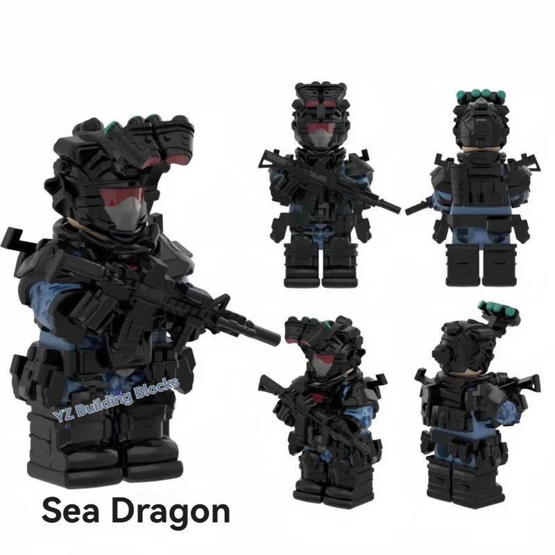 YZ00116A-00127A Operation Delta Force (without weapons) - Military Special Forces Minifigures - Image 6