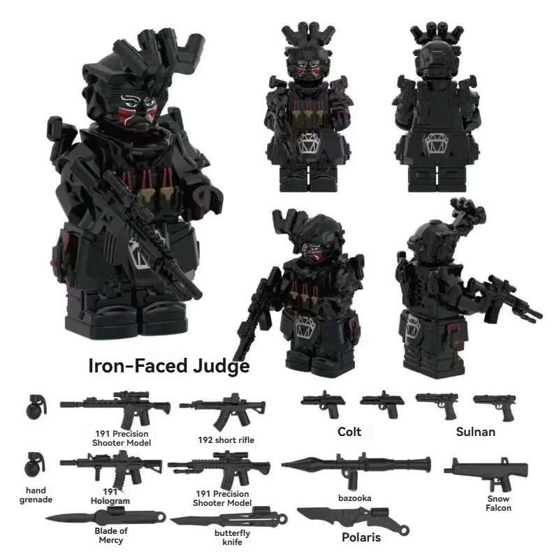 YZ00116B- YZ00127B Operation Delta Force (with black weapon fragments) - Military Special Forces Minifigures - Image 3
