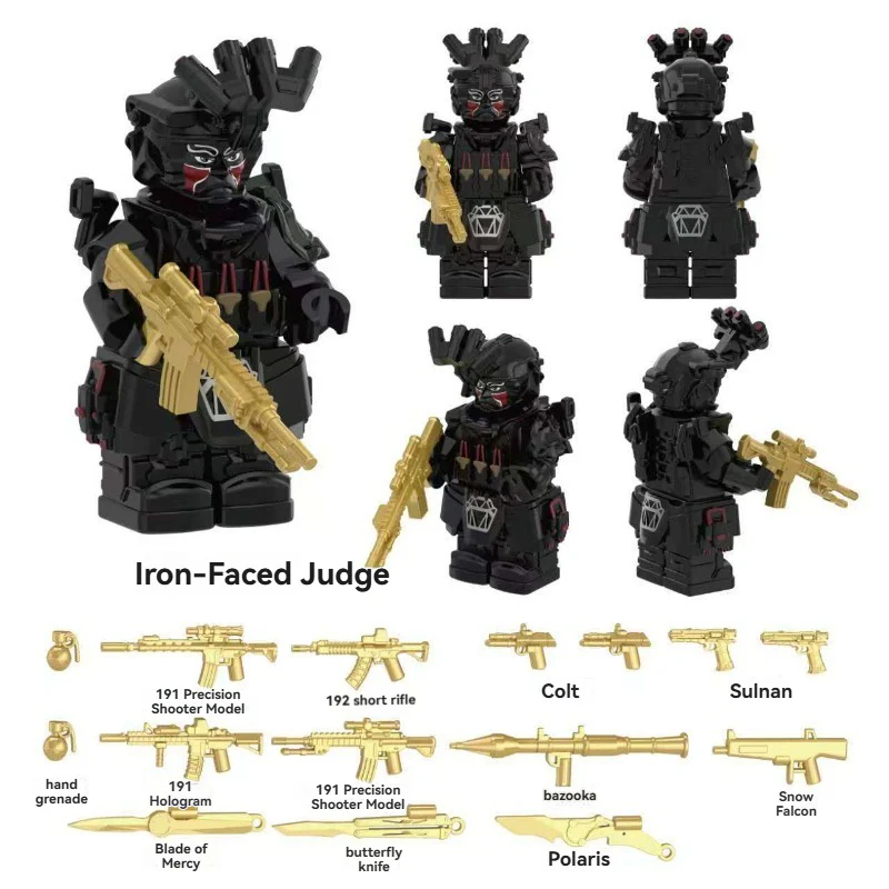 YZ00116C-00127C Operation Delta Force (with gold weapon fragments) - Military Special Forces Minifigures - Image 3