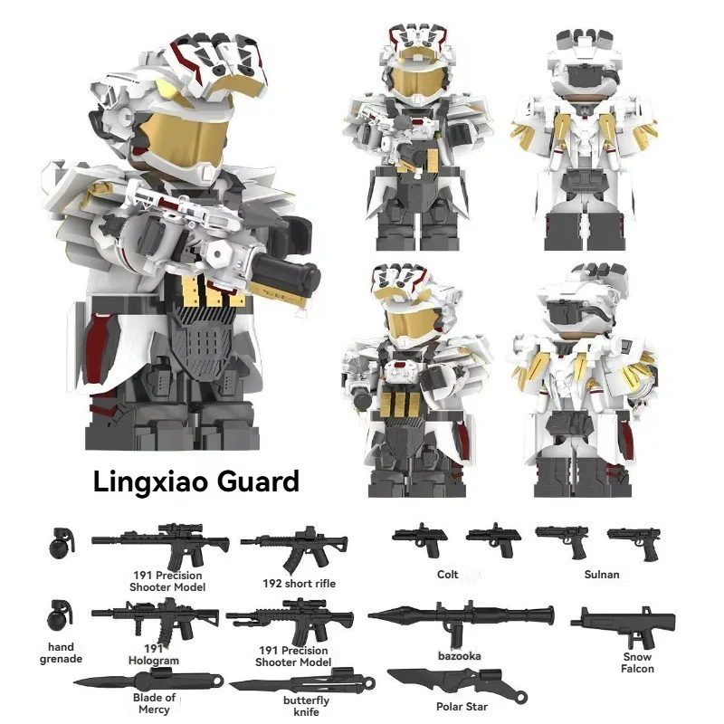 YZ00140B-00148B Operation Delta Force (with black weapon fragments) - Military Special Forces Minifigures - Image 4