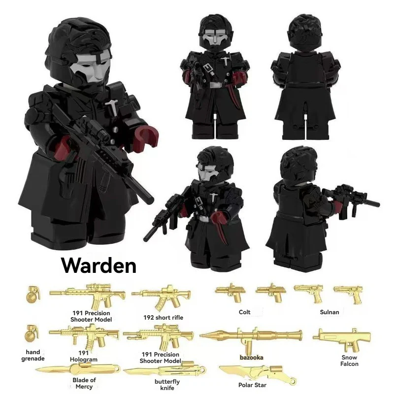 YZ00140C-00148C Delta Operation (with golden weapon film) Military Special Forces Minifigures - Image 2