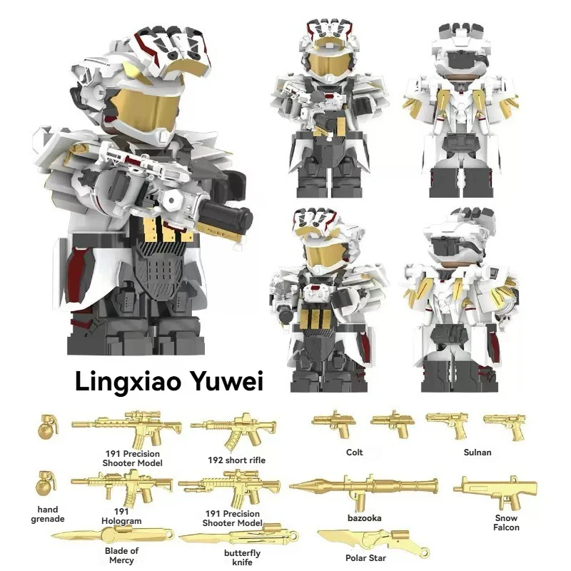 YZ00140C-00148C Delta Operation (with golden weapon film) Military Special Forces Minifigures - Image 4