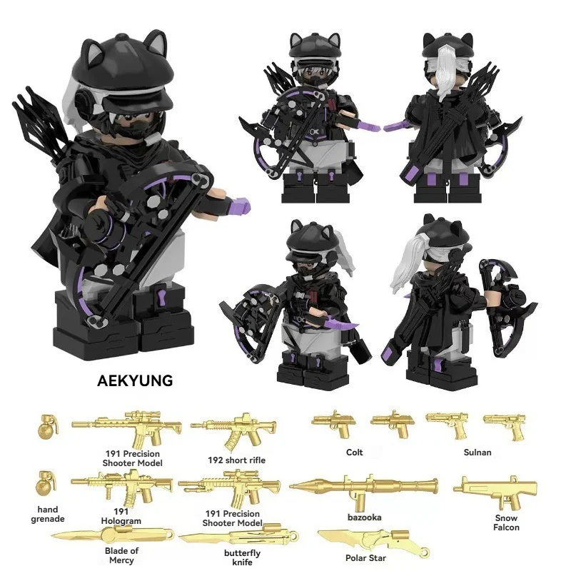 YZ00140C-00148C Delta Operation (with golden weapon film) Military Special Forces Minifigures - Image 5