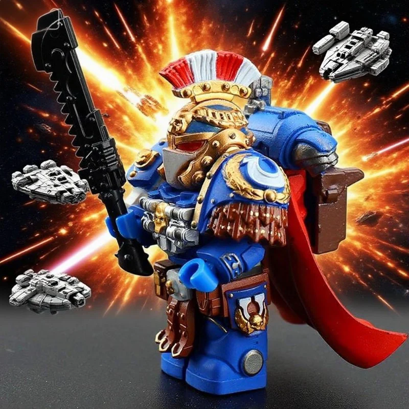 Z933 Z933-2 Warhammer 40K: Star Warriors Executive Minifigures - Image 4