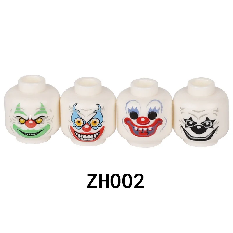 ZH001-ZH004 Halloween movie Joker Ghost Ghost Face Military Special Forces Soldier Expressions Minifigures - Image 3