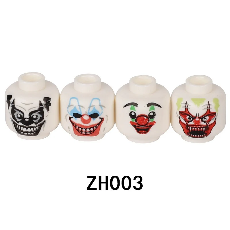 ZH001-ZH004 Halloween movie Joker Ghost Ghost Face Military Special Forces Soldier Expressions Minifigures - Image 4