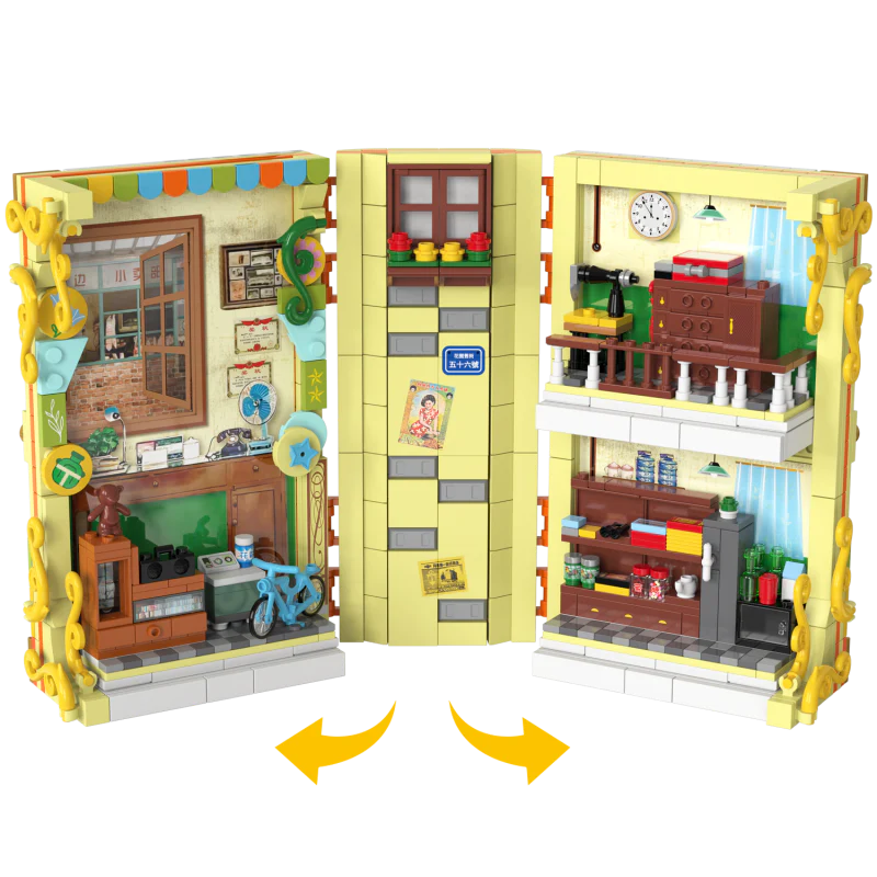 ZHEGAO Book Shelf Creator Expert - mini bricks - Image 15