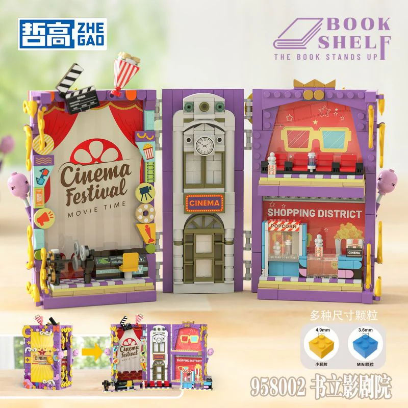 ZHEGAO Book Shelf Creator Expert - mini bricks - Image 9