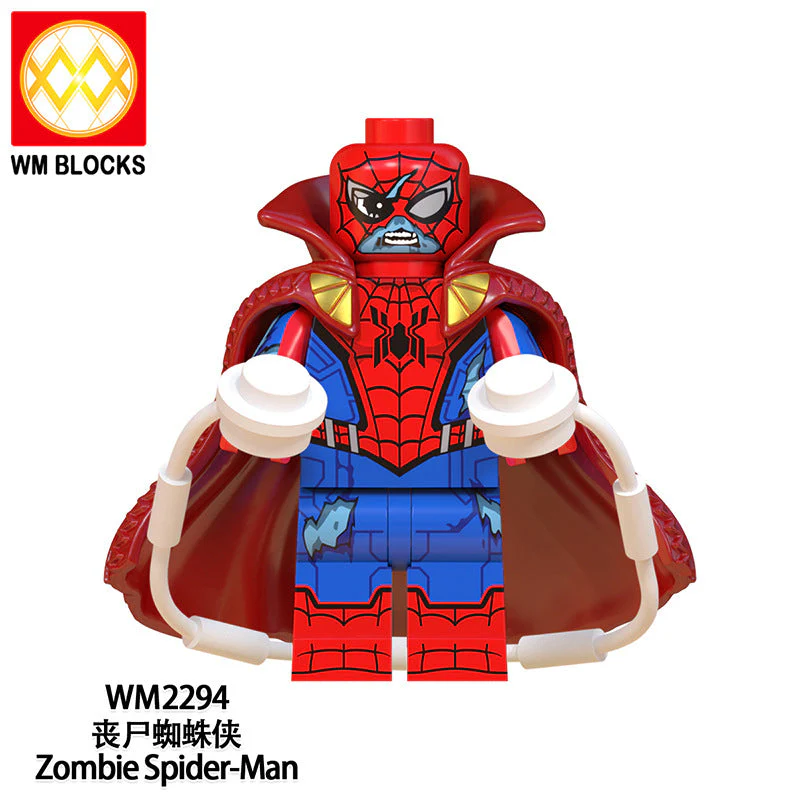 Zombie Edition Captain America Iron Man Minifigure WM6132 - Image 3