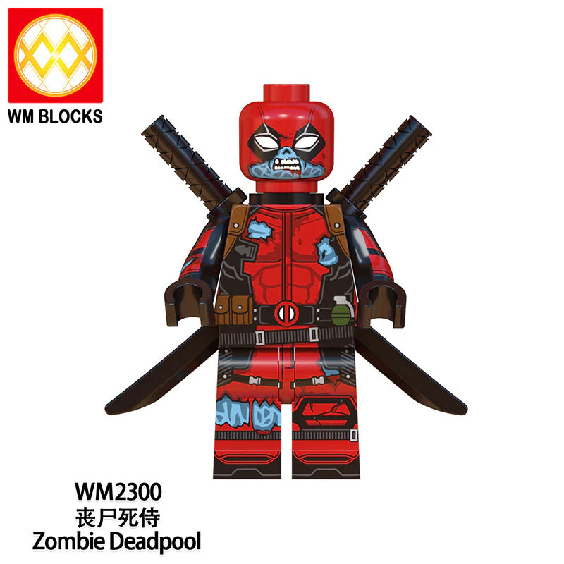 Zombie Edition Captain America Iron Man Minifigure WM6132 - Image 7
