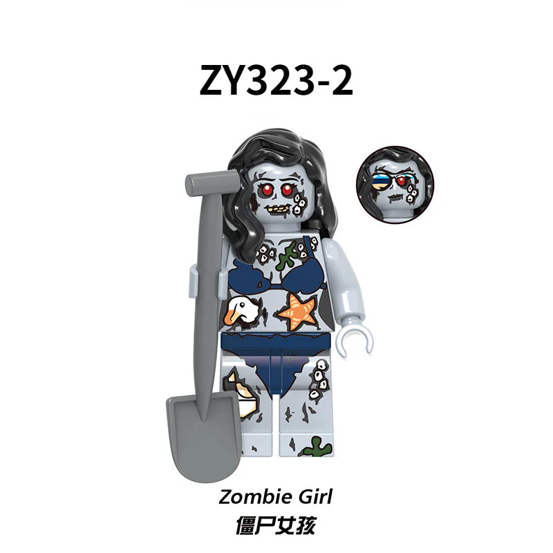 ZY323 Halloween Cemetery Zombie Minifigures - Image 10