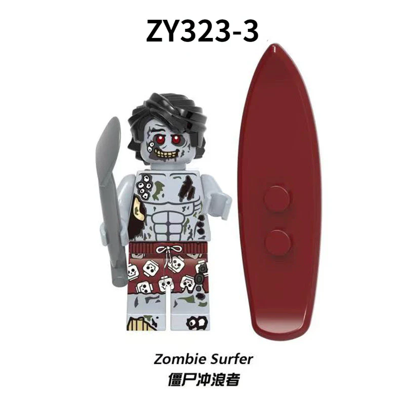 ZY323 Halloween Cemetery Zombie Minifigures - Image 4